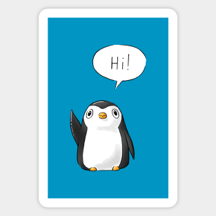 Hi Penguin Sticker